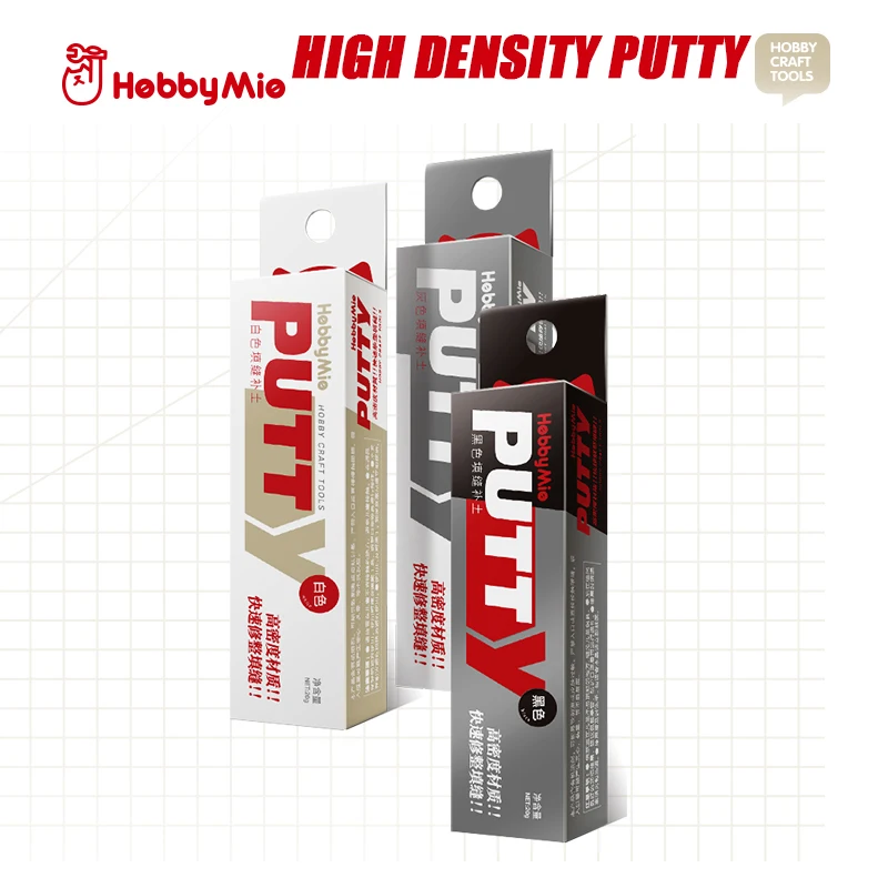 HOBBY MIO High Density Putty 20g Black/White/Grey Model Joint Filling Toothpaste Type Putty Quickly Dry Curing Molding Tools
HOBBY MIO High Density Putty 20g Black/White/Grey Model Joint Filling Toothpaste Type Putty Quickly Dry Curing Molding Tools