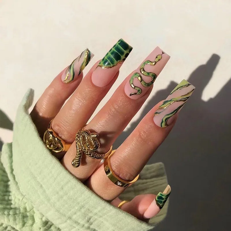 Винтажные накладные ногти Green Snake, накладные ногти, 24 шт., искусственные накладные ногти, съемные накладные ногти, Длинные Готовые Ногти
Винтажные накладные ногти Green Snake, накладные ногти, 24 шт., искусственные накладные ногти, съемные накладные ногти, Длинные Готовые Ногти