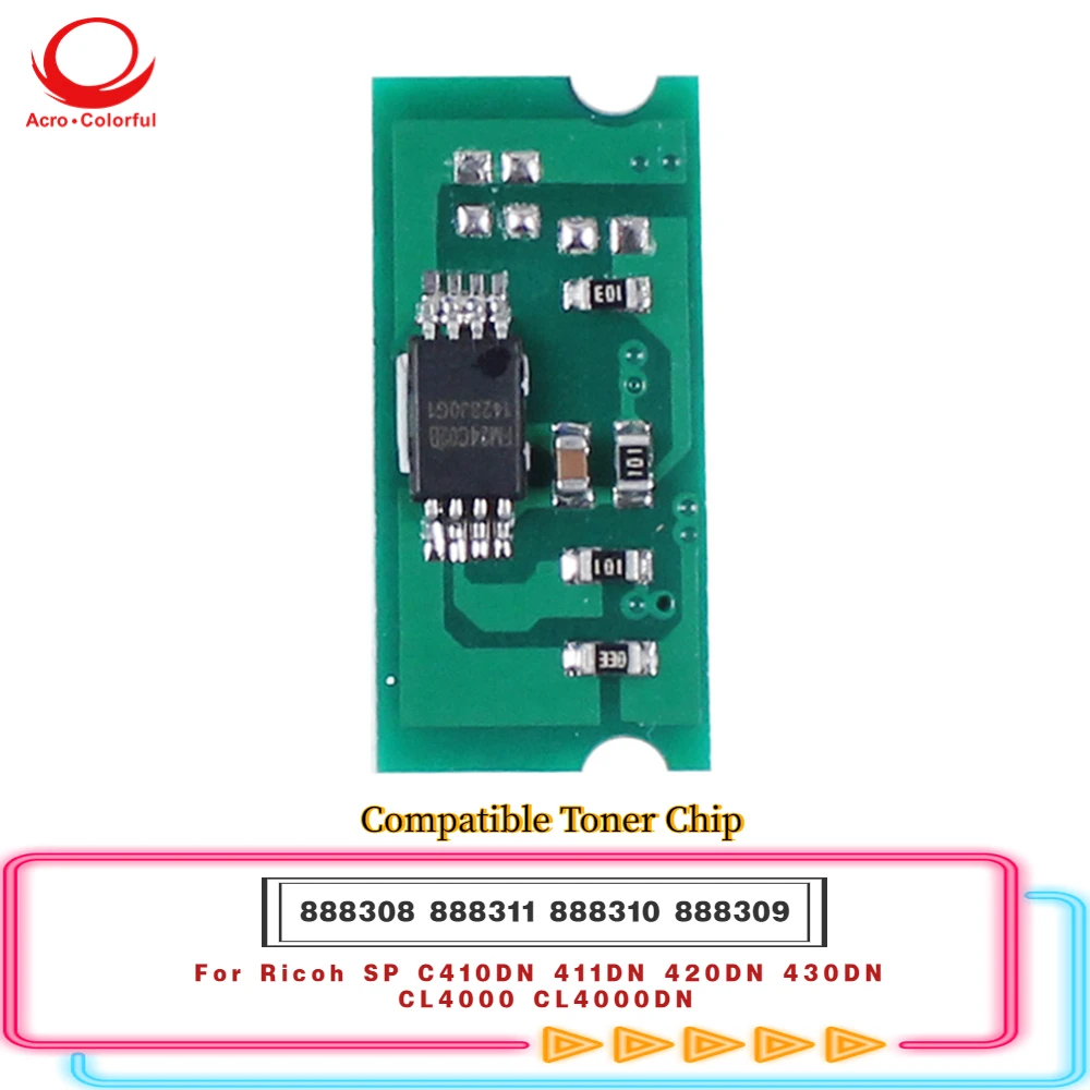 Toner Cartridge Chip For Ricoh Aficio SP-C410DN SP-C411DN SP-C420DN CL-4000 CL4000DN Laser Printer Copier
Toner Cartridge Chip For Ricoh Aficio SP-C410DN SP-C411DN SP-C420DN CL-4000 CL4000DN Laser Printer Copier