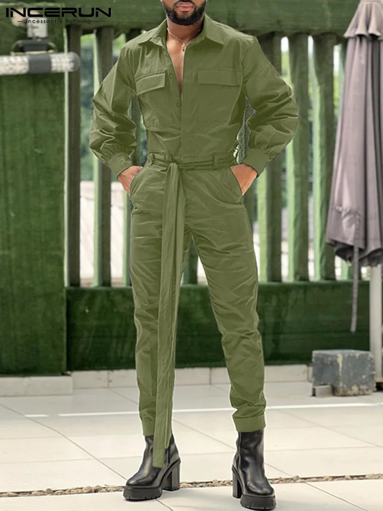 Комбинезон INCERUN мужской с отложным воротником, однотонный ромпер с длинными рукавами, уличная одежда с карманами, на шнуровке, Модный повсед...
Комбинезон INCERUN мужской с отложным воротником, однотонный ромпер с длинными рукавами, уличная одежда с карманами, на шнуровке, Модный повсед...