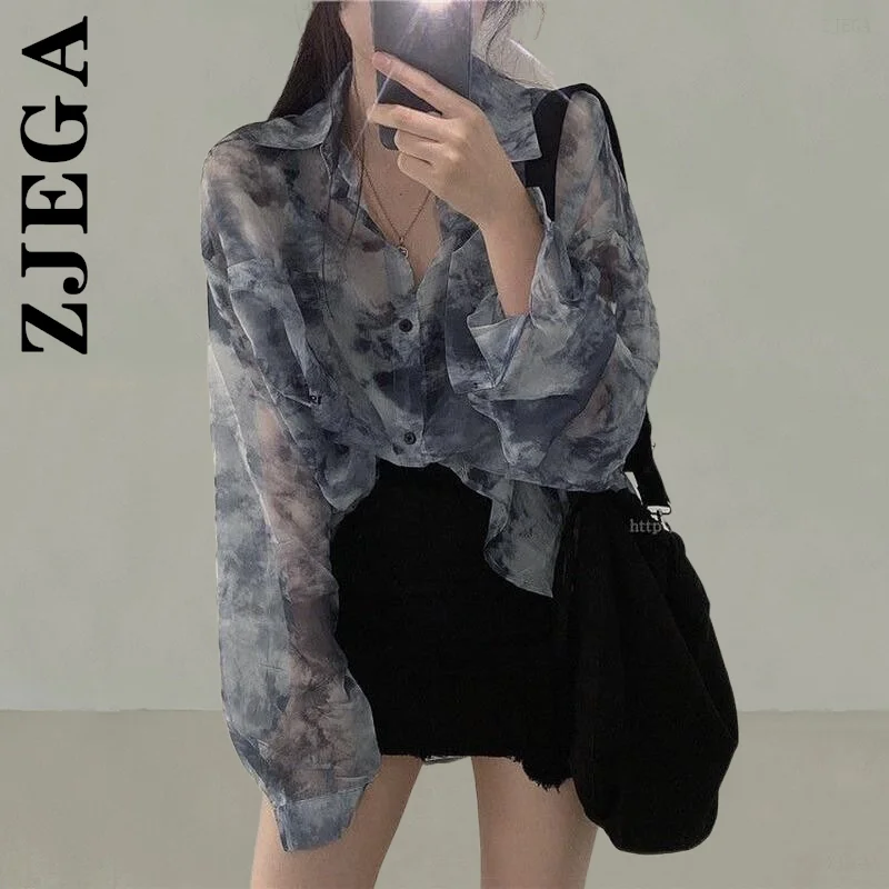 Zjega Women Fashion Shirt Soft Elegant Retro Tops Womens Loose Top Tie Dye Women's Shirt Vintage Sexy Lady Tops Female
Zjega Women Fashion Shirt Soft Elegant Retro Tops Womens Loose Top Tie Dye Women's Shirt Vintage Sexy Lady Tops Female