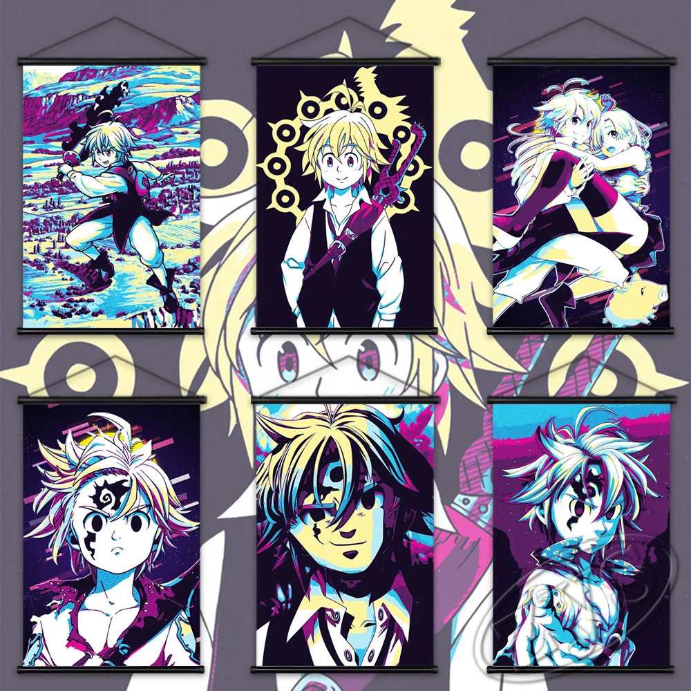 Japan Anime Hanging Scrolls The Seven Deadly Sins Posters and Prints Wall Art Picture Canvas Painting Mural Home Kids Room Decor 
Japan Anime Hanging Scrolls The Seven Deadly Sins Posters and Prints Wall Art Picture Canvas Painting Mural Home Kids Room Decor