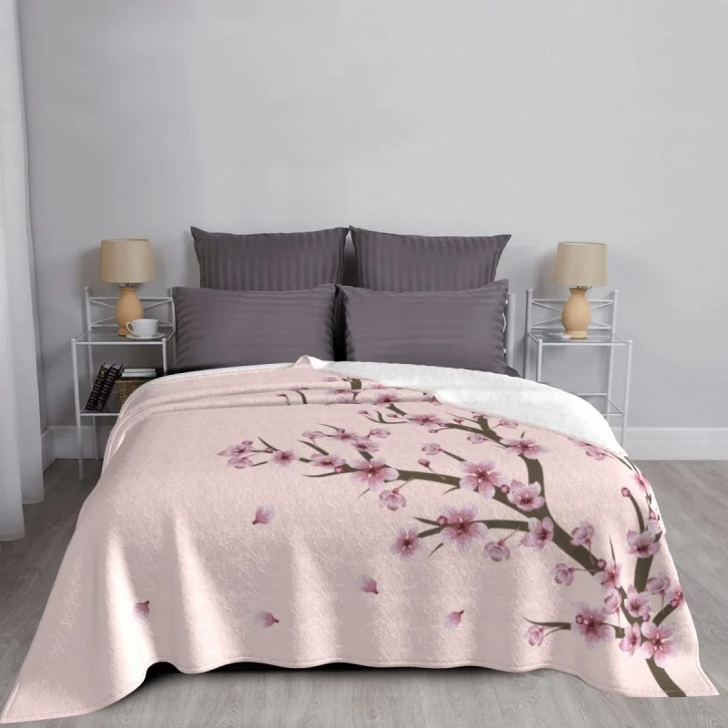 Fleece Blooming Sakura Branch Throw Blankets Warm Flannel Cherry Blossom Japanese Flower Blankets
Fleece Blooming Sakura Branch Throw Blankets Warm Flannel Cherry Blossom Japanese Flower Blankets