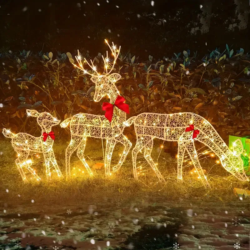 Outdoor Christmas Decorations Christmas Lighted Reindeer Yard Art Large Deer Family Reindeer Figurines LED Christmas Lighted
Outdoor Christmas Decorations Christmas Lighted Reindeer Yard Art Large Deer Family Reindeer Figurines LED Christmas Lighted