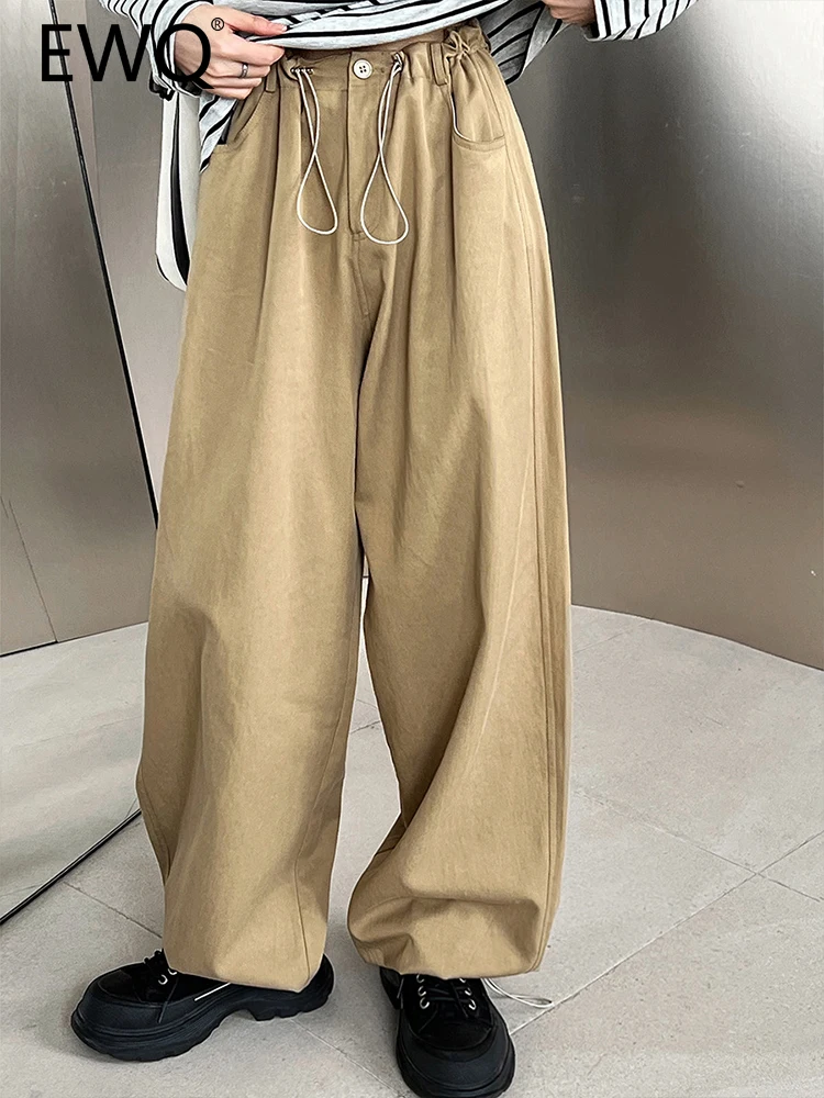 EWQ Drawstring Elastic High Waist Pants For Women Solid Straight Wide Leg Trousers Fashion Clothing 2023 Autumn New 26D4891
EWQ Drawstring Elastic High Waist Pants For Women Solid Straight Wide Leg Trousers Fashion Clothing 2023 Autumn New 26D4891