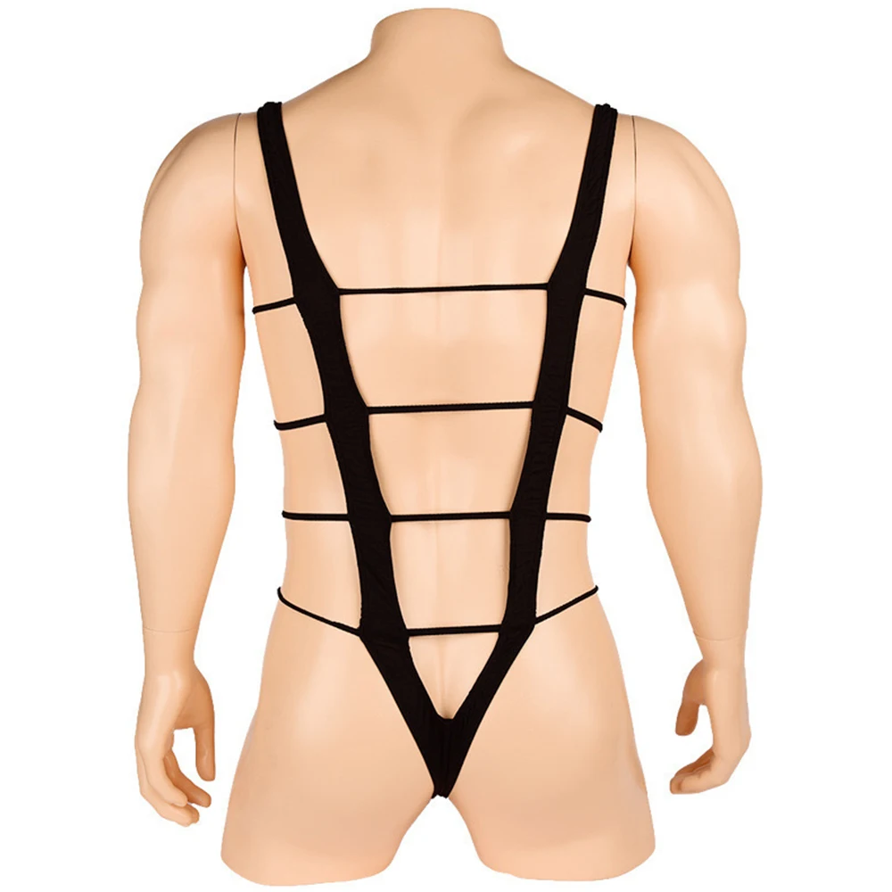 Men's Sexy Backless Jumpsuits Hollow Out Bandage Bodysuit Erotic Lingerie Gay Wrestling Singlet Backless Playsuit Sexy Thongs
Men's Sexy Backless Jumpsuits Hollow Out Bandage Bodysuit Erotic Lingerie Gay Wrestling Singlet Backless Playsuit Sexy Thongs