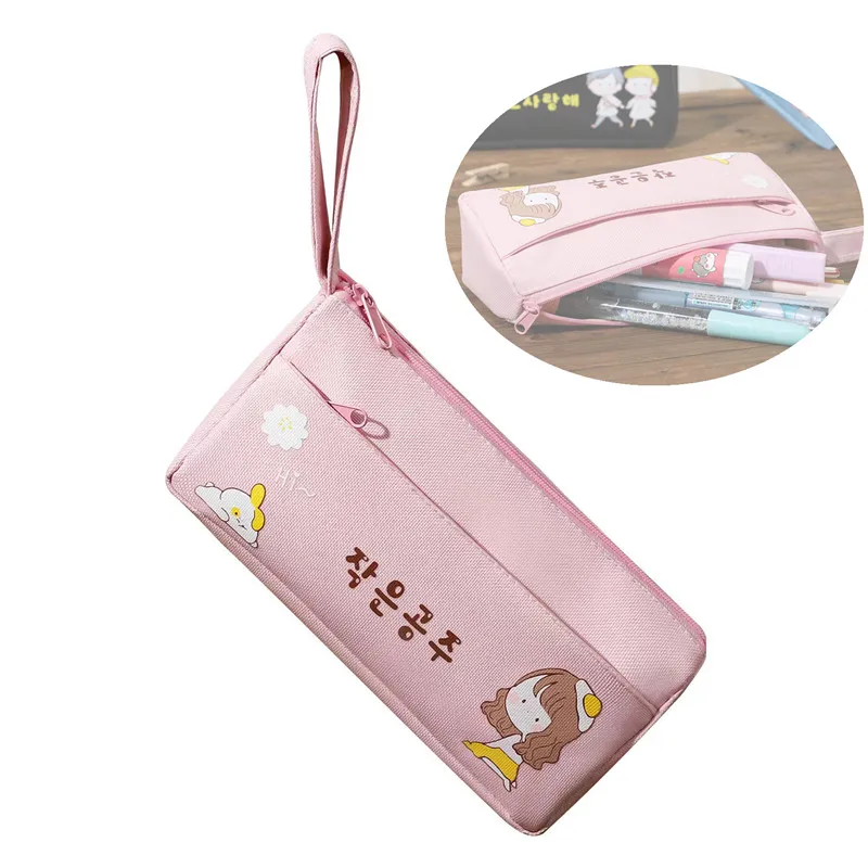 Korean version Japanese Stationery High Capacity Portable Cute Pencil Pouch Stationary Back To School Supplies Students Pink Pen
Korean version Japanese Stationery High Capacity Portable Cute Pencil Pouch Stationary Back To School Supplies Students Pink Pen