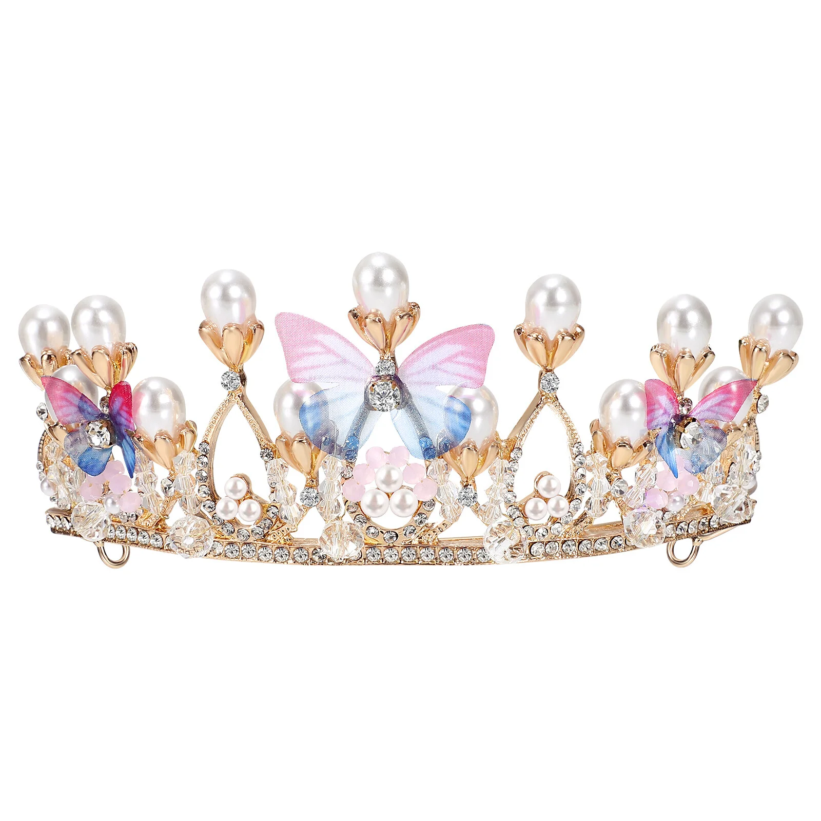 

Головной убор с короной Lurrose, Хрустальная корона, головная повязка для детей, вечерние на день рождения для девочек, подарок на фестиваль