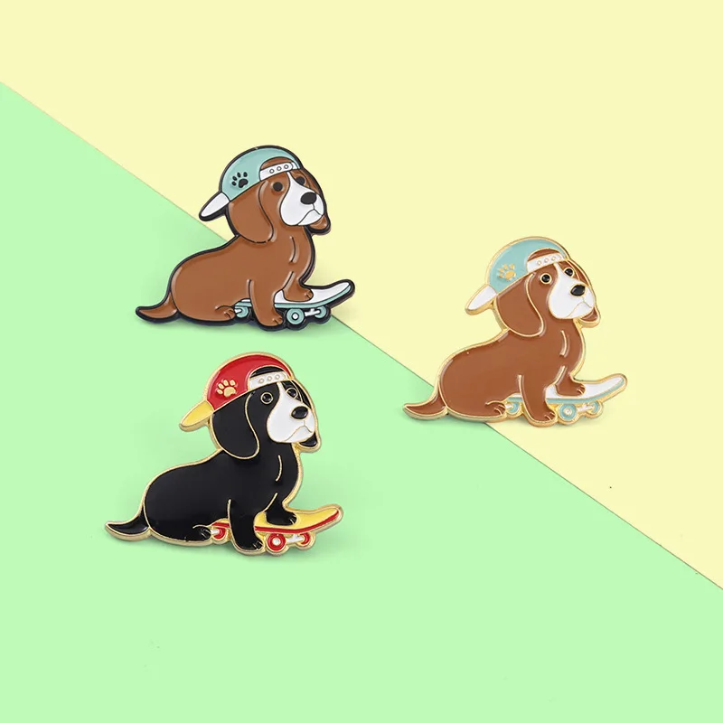 Dear-you New animal series brooch creative cartoon skateboard parkour puppy badge anti-light buckle personalized jewelry
Dear-you New animal series brooch creative cartoon skateboard parkour puppy badge anti-light buckle personalized jewelry