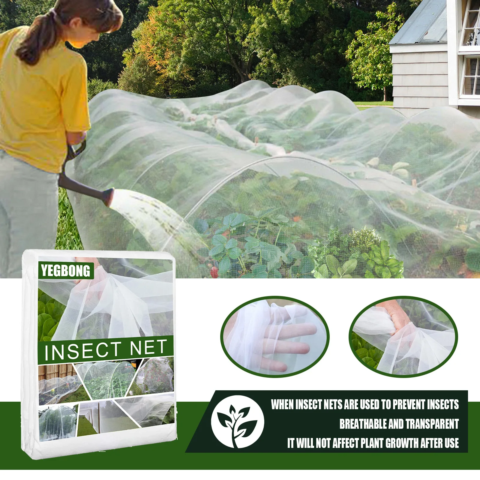 Garden Vegetable Insect Net Cover Mesh Netting Plant Covers Protection Network Bird Insect Pest Prevention Control Mesh
Garden Vegetable Insect Net Cover Mesh Netting Plant Covers Protection Network Bird Insect Pest Prevention Control Mesh