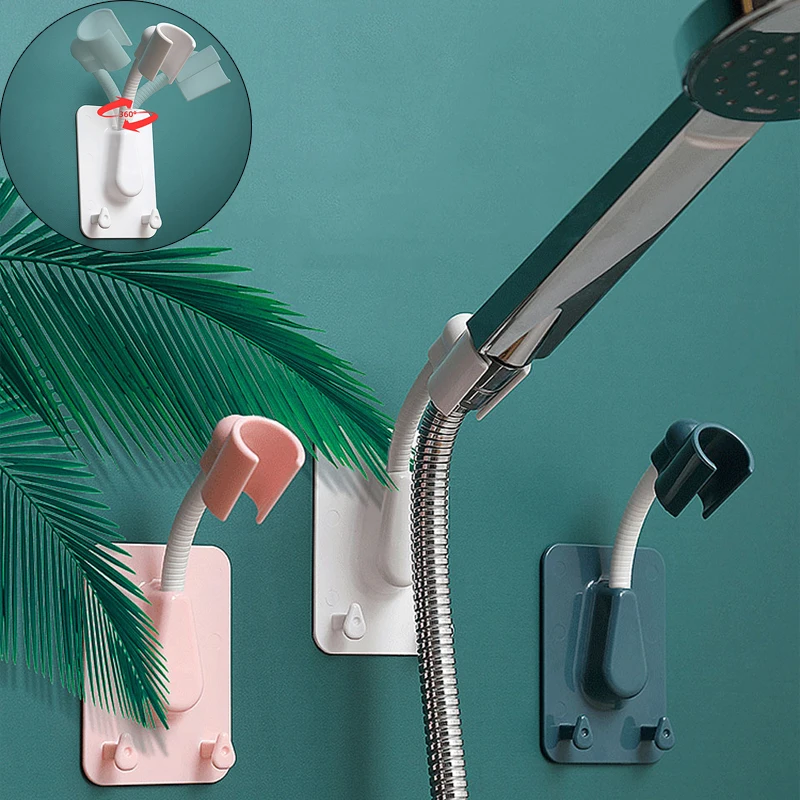 360° Shower Head Holder Adjustable Self-Adhesive Showerhead Bracket Wall Mount With 2 Hooks Stand SPA Bathroom Universal ABS 1pc
360° Shower Head Holder Adjustable Self-Adhesive Showerhead Bracket Wall Mount With 2 Hooks Stand SPA Bathroom Universal ABS 1pc