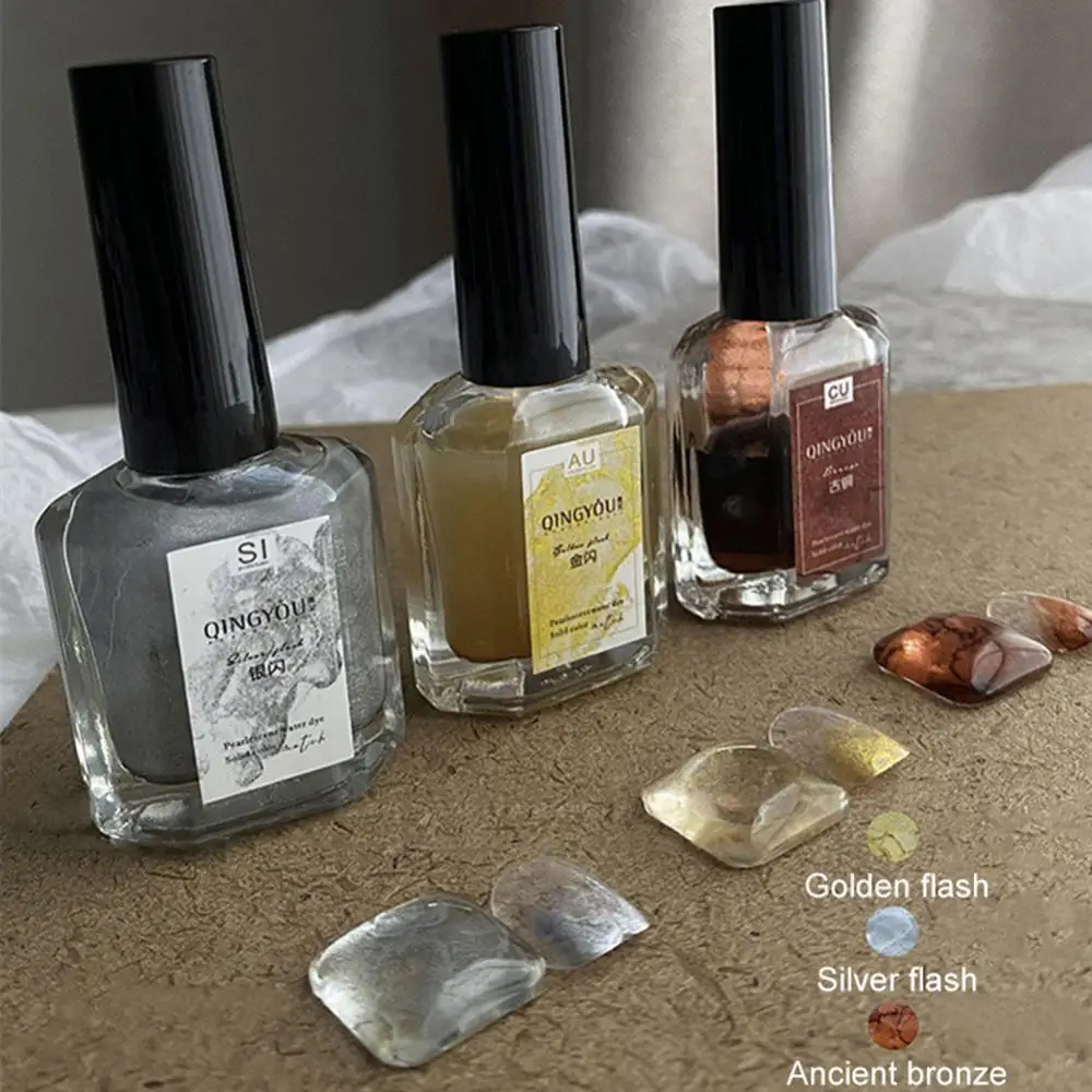Black White Golden Silver Watercolor Ink Nail Art Nail Polish Gel Design 15ml Blooming Gel Smoke Gradient Halo Effect Manicure
Black White Golden Silver Watercolor Ink Nail Art Nail Polish Gel Design 15ml Blooming Gel Smoke Gradient Halo Effect Manicure