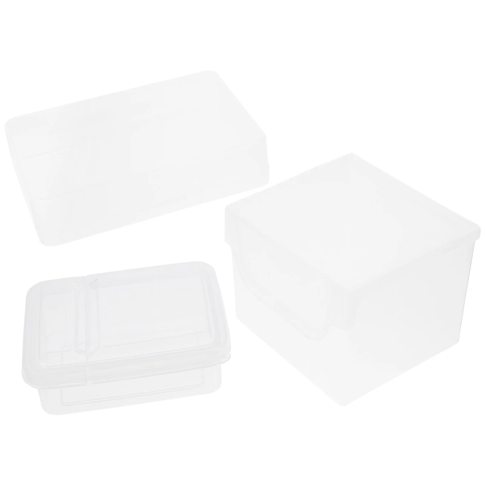 3 Pcs Card Sleeve Storage Box Photo Organizer Case Bead Plastic Boxes Lids Craft Greeting Supplies
3 Pcs Card Sleeve Storage Box Photo Organizer Case Bead Plastic Boxes Lids Craft Greeting Supplies