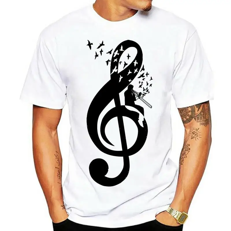 2022 Graduation T Shirts Men Treble Clef Trombone Designer Shirt Mens Tshirt Full Cotton Hip Hop T Shirt Bass Music
2022 Graduation T Shirts Men Treble Clef Trombone Designer Shirt Mens Tshirt Full Cotton Hip Hop T Shirt Bass Music