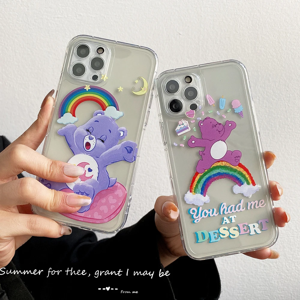 INS Cartoon Rainbow Bear Doll Phone Cases For iPhone 13 12 11 Pro Max XR XS MAX 8 X 7 SE 2020 Couple Shockproof Soft TPU Shell
INS Cartoon Rainbow Bear Doll Phone Cases For iPhone 13 12 11 Pro Max XR XS MAX 8 X 7 SE 2020 Couple Shockproof Soft TPU Shell