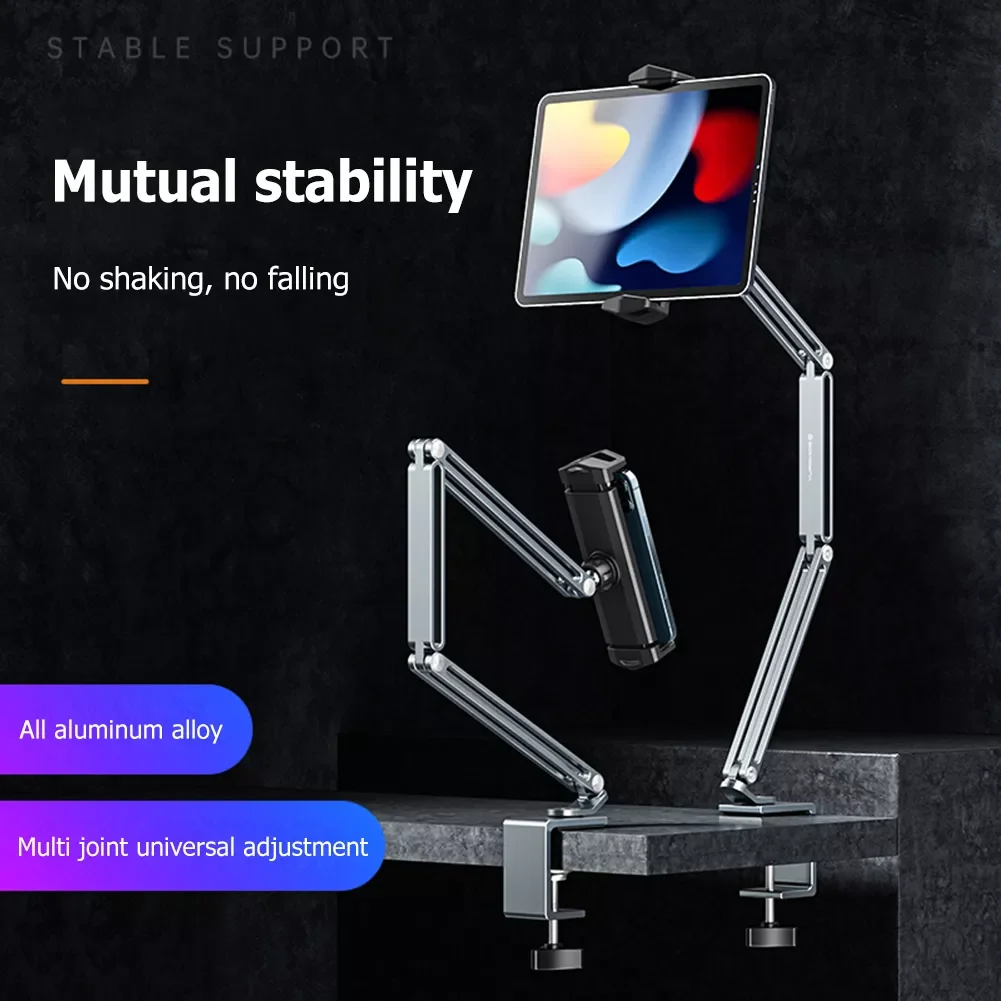 Tablet Mount Holder for iPad 4-13 in for Bed Desk Flexible Long Arm Cellphone Clamp Stand Lazy Clip Bracket
Tablet Mount Holder for iPad 4-13 in for Bed Desk Flexible Long Arm Cellphone Clamp Stand Lazy Clip Bracket