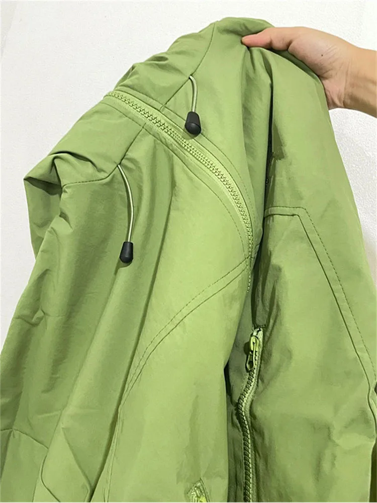 Женские зеленые куртки в стиле Харадзюку Y2k, уличная одежда, пальто, уличная Корейская винтажная Черная куртка большого размера, трендовые т... 
Женские зеленые куртки в стиле Харадзюку Y2k, уличная одежда, пальто, уличная Корейская винтажная Черная куртка большого размера, трендовые т...