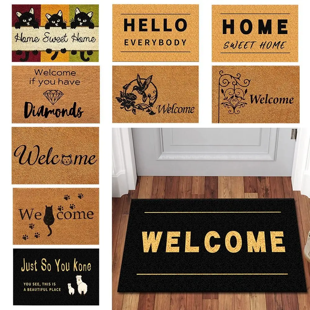 Household Living Room Non-Slip Welcome Entrance Floor Mat Doormats Carpets Imitation Coconut Fiber
Household Living Room Non-Slip Welcome Entrance Floor Mat Doormats Carpets Imitation Coconut Fiber