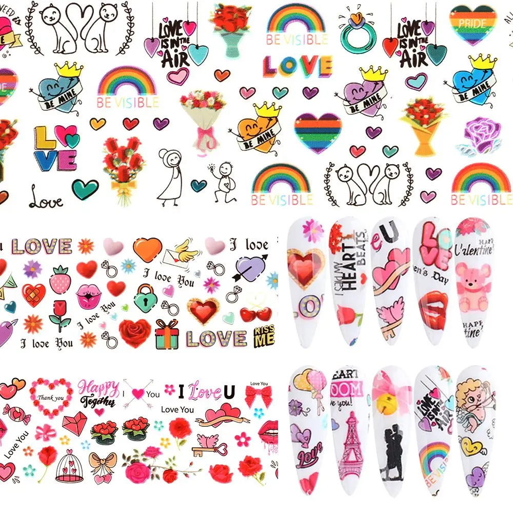 10pcs/bag Nail Art Decor Love Heart Angel Charms Nail Foils Transfer Foils Set Nail Stickers Valentine
10pcs/bag Nail Art Decor Love Heart Angel Charms Nail Foils Transfer Foils Set Nail Stickers Valentine