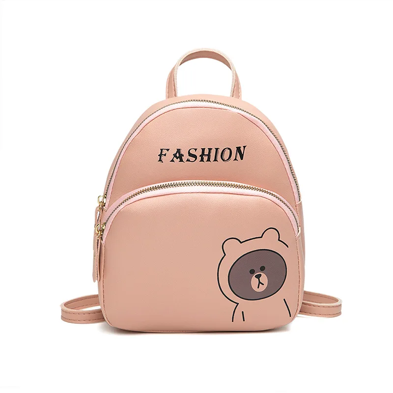 Fashion Mini Women Backpack PU Waterproof Solid Color Student School Bag Cartoon Print Girl Travel Backpacks
Fashion Mini Women Backpack PU Waterproof Solid Color Student School Bag Cartoon Print Girl Travel Backpacks