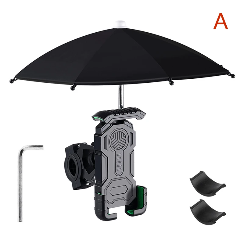 

Велосипедный портативный мини-зонт, водонепроницаемый держатель для велосипеда, локомотив, из сплава, защита от солнца, для верховой езды, 1 комплект