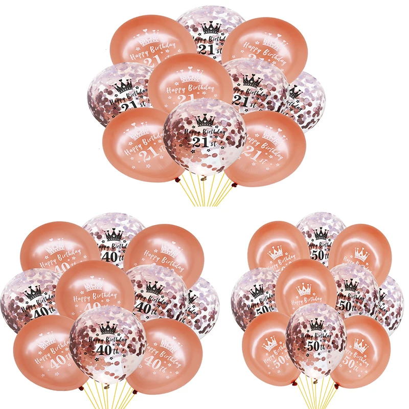 10pcs 12 Inch Rose Gold Number 50 Happy Birthday Balloons Decoration Confetti Latex Happy Happy 21 30 Years Birthday Party Decor
10pcs 12 Inch Rose Gold Number 50 Happy Birthday Balloons Decoration Confetti Latex Happy Happy 21 30 Years Birthday Party Decor