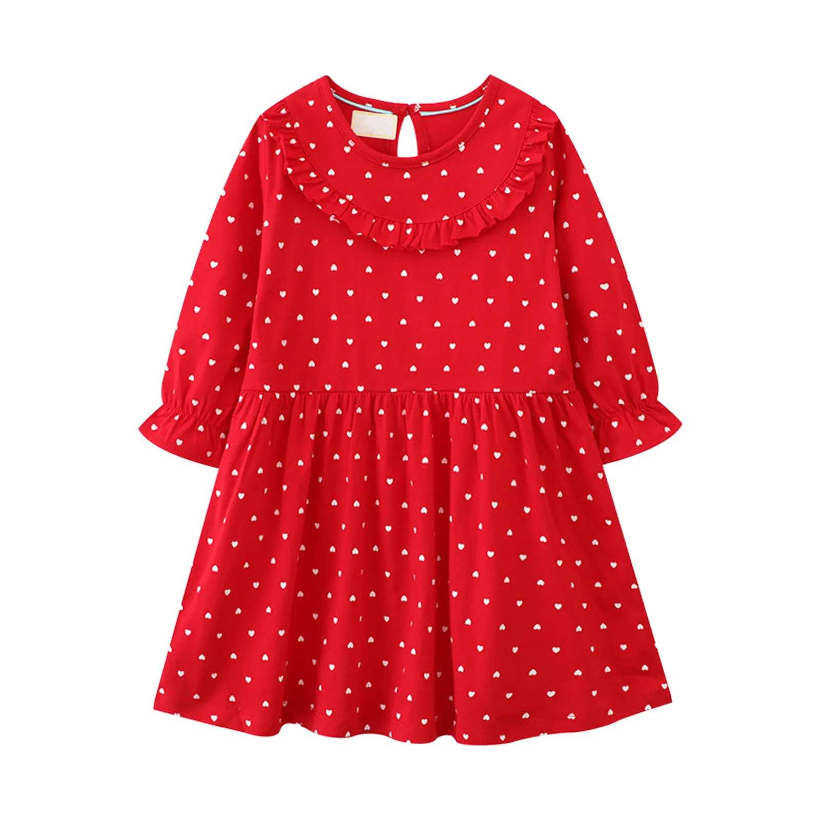 Autumn Children Casual Dress Toddler Girls Long Sleeve Dots Print Red Princess Dress A-Line Wedding Party Gown Dresses Vestidos
Autumn Children Casual Dress Toddler Girls Long Sleeve Dots Print Red Princess Dress A-Line Wedding Party Gown Dresses Vestidos
