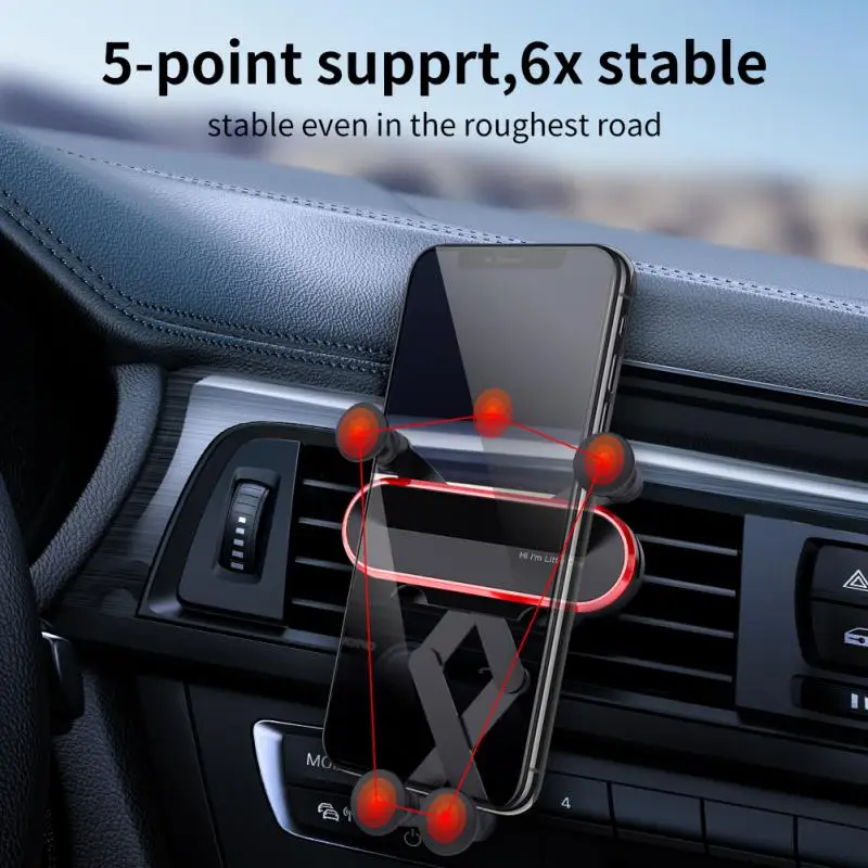 360° Rotation Gravity Mobile Phone Holder Portable Rotation Gravity Bracket Concealed Bracket Aluminum Phone Stand Car Bracket
360° Rotation Gravity Mobile Phone Holder Portable Rotation Gravity Bracket Concealed Bracket Aluminum Phone Stand Car Bracket
