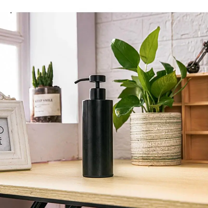 Black Stainless Steel Shampoo Shower Gel Bottle Soap Dispensera Kitchen Hand Snitzer Holder Home Bathroom Wristband Dispenser 
Black Stainless Steel Shampoo Shower Gel Bottle Soap Dispensera Kitchen Hand Snitzer Holder Home Bathroom Wristband Dispenser