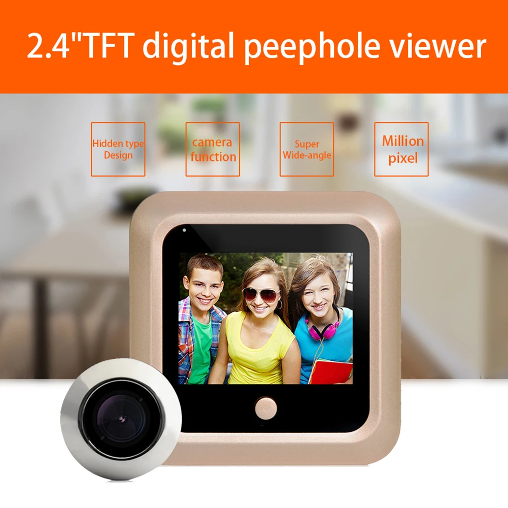 Electronic Cat Eye IP55 2.4 Inch Infrared Night Vision Household Cat Eye Monitoring Electronic Door Mirror Security Protection
Electronic Cat Eye IP55 2.4 Inch Infrared Night Vision Household Cat Eye Monitoring Electronic Door Mirror Security Protection