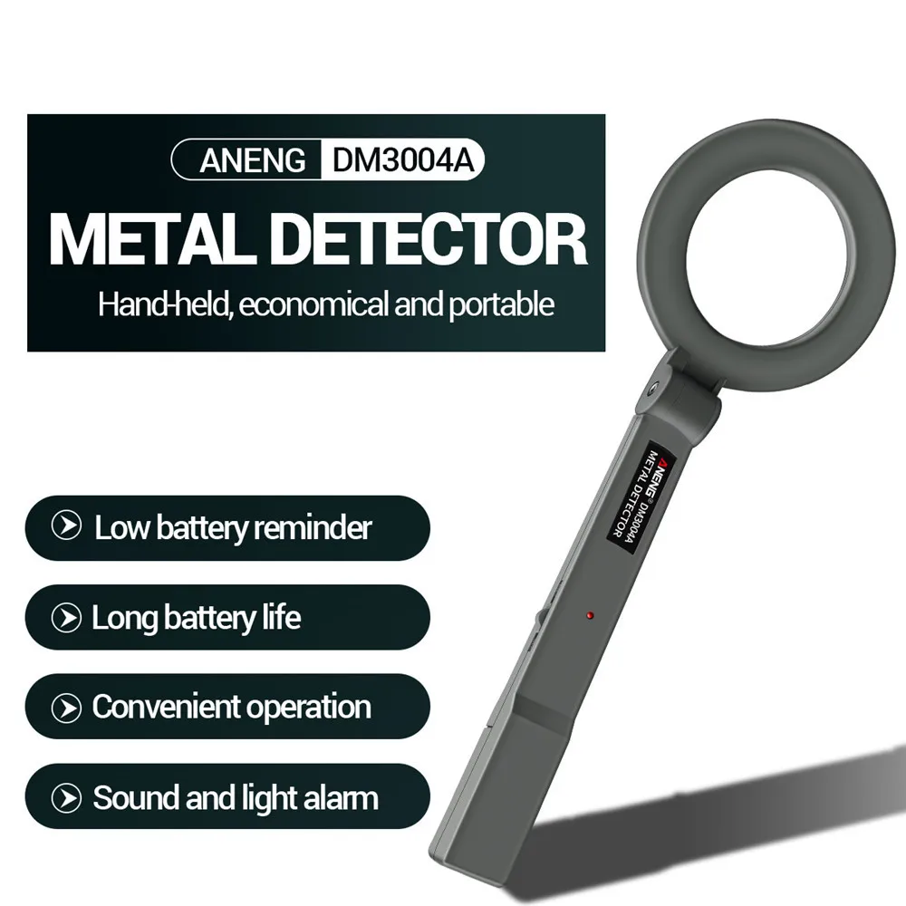 Metal Detector DM3004A Handheld Portable Beep Tracker Pinpointer Alarm High Sensitivity Scanner Security Checker Search Finders
Metal Detector DM3004A Handheld Portable Beep Tracker Pinpointer Alarm High Sensitivity Scanner Security Checker Search Finders