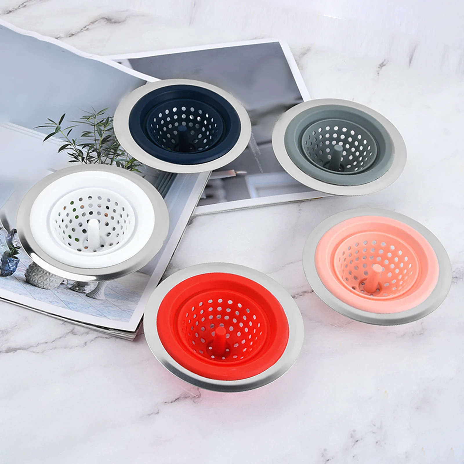 1pc Bathroom Hair Sink Filter Sewer Floor Drain Strainer Kitchen Filter Cone Drain Cover Anti Clogging Sink Silicone Accessories
1pc Bathroom Hair Sink Filter Sewer Floor Drain Strainer Kitchen Filter Cone Drain Cover Anti Clogging Sink Silicone Accessories