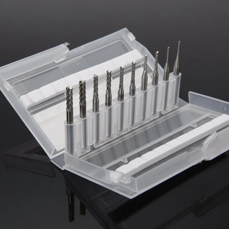 10x 1/8" 1 Set Of Drill Bits PCB Drill Bit Set Engraving Cutter Rotary CNC End Mill Ark
10x 1/8" 1 Set Of Drill Bits PCB Drill Bit Set Engraving Cutter Rotary CNC End Mill Ark