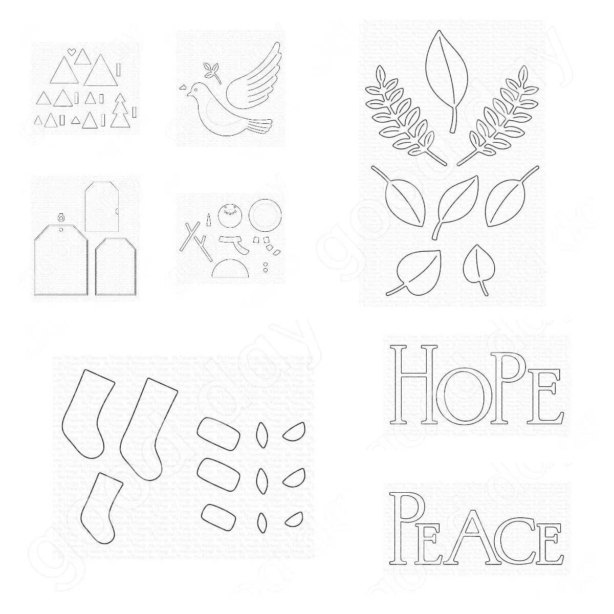 2022 New Peaceful Dove Stocking Trio Metal Cutting Dies Scrapbook Diary Decoration Embossing Template Diy Greeting Card Handmade
2022 New Peaceful Dove Stocking Trio Metal Cutting Dies Scrapbook Diary Decoration Embossing Template Diy Greeting Card Handmade