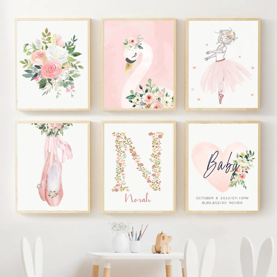 Flower Swan Ballet Shoes Girl Boho Heart Nursery Posters And Prints Wall Art Canvas Painting Wall Pictures Girl Kids Room Decor
Flower Swan Ballet Shoes Girl Boho Heart Nursery Posters And Prints Wall Art Canvas Painting Wall Pictures Girl Kids Room Decor