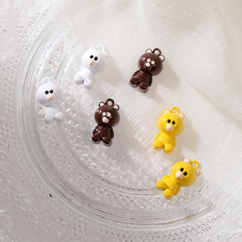 10Pcs alloy Spray paint Cute teddy bear Charm Pendants for DIY handmade Earrings necklace Jewelry Making Findings Accessories
10Pcs alloy Spray paint Cute teddy bear Charm Pendants for DIY handmade Earrings necklace Jewelry Making Findings Accessories
