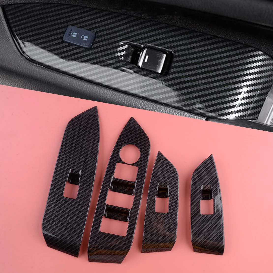 1 Set Carbon Fiber Grain Plastic Door Window Lift Switch Panel Covers Trims LHD Fit for Mazda CX-5 CX5 2017 2018 2019 2020-2022
1 Set Carbon Fiber Grain Plastic Door Window Lift Switch Panel Covers Trims LHD Fit for Mazda CX-5 CX5 2017 2018 2019 2020-2022