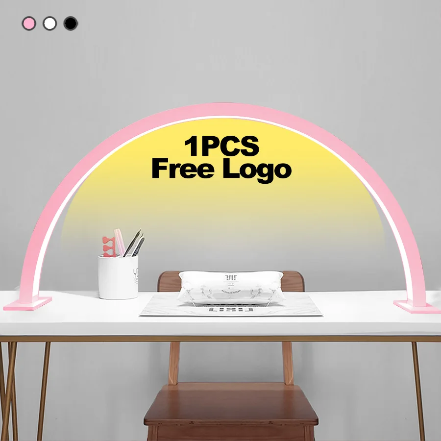 48W Customized LOGO 30 inch LED half-moon ring Adjustable Eye protection Dimmable Task lighting for salon manicure Tabletop lamp
48W Customized LOGO 30 inch LED half-moon ring Adjustable Eye protection Dimmable Task lighting for salon manicure Tabletop lamp