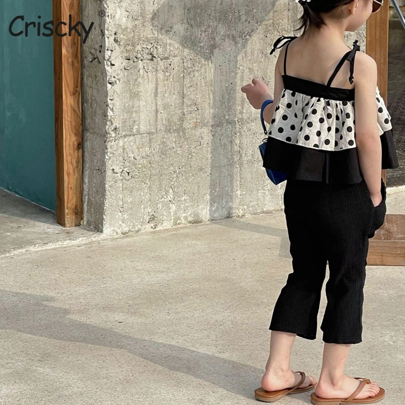 Criscky Fashion Baby Girl Dots Shirt Cotton Child Shirt Slash Neck Spaghetti Strap Loose Outfit Summer Baby Casual Clothes
Criscky Fashion Baby Girl Dots Shirt Cotton Child Shirt Slash Neck Spaghetti Strap Loose Outfit Summer Baby Casual Clothes