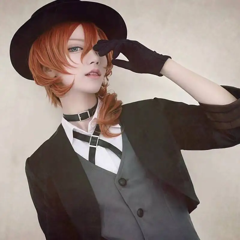 High Quality Anime Bungo Stray Dogs Hiya Nakahara Chuuya Cosplay Wig Heat Resistant Synthetic Hair Wigs Wig Headwe URL
High Quality Anime Bungo Stray Dogs Hiya Nakahara Chuuya Cosplay Wig Heat Resistant Synthetic Hair Wigs Wig Headwe URL