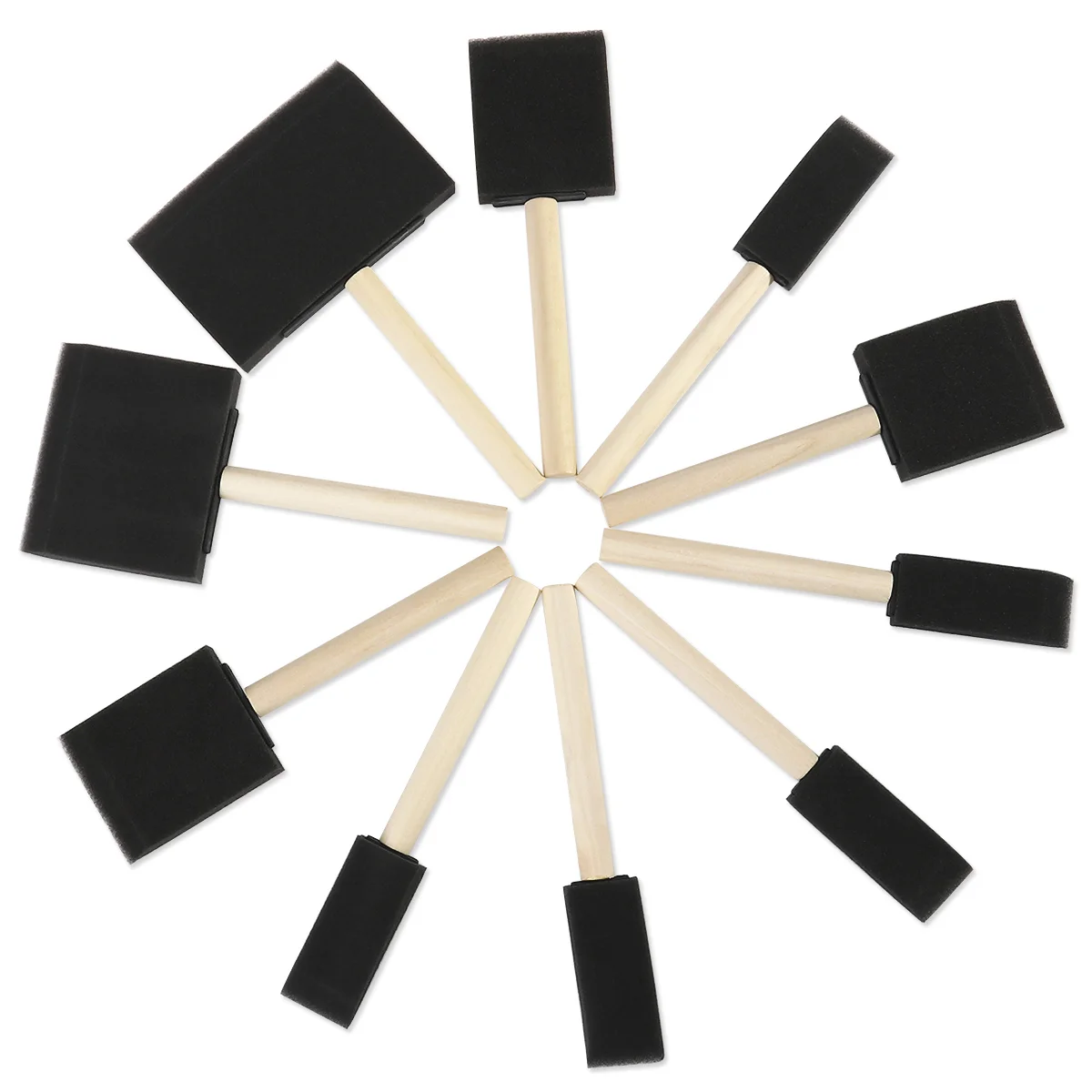 10pcs Sponge Brushes Square Assorted Sizes Paint Brushes Painting Tools for Children
10pcs Sponge Brushes Square Assorted Sizes Paint Brushes Painting Tools for Children