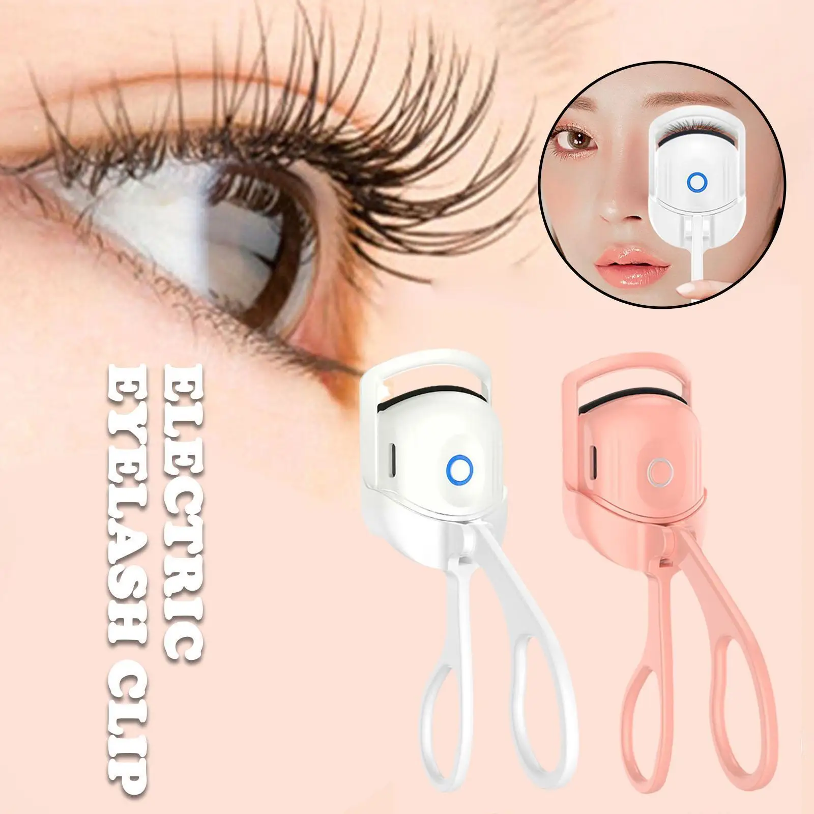 Electric Heated Eyelash Curler Temperature Adjustable Heat Clamp Makeup Lasting Tool Long Curling Eyelash Quick Natural Q0G4
Electric Heated Eyelash Curler Temperature Adjustable Heat Clamp Makeup Lasting Tool Long Curling Eyelash Quick Natural Q0G4
