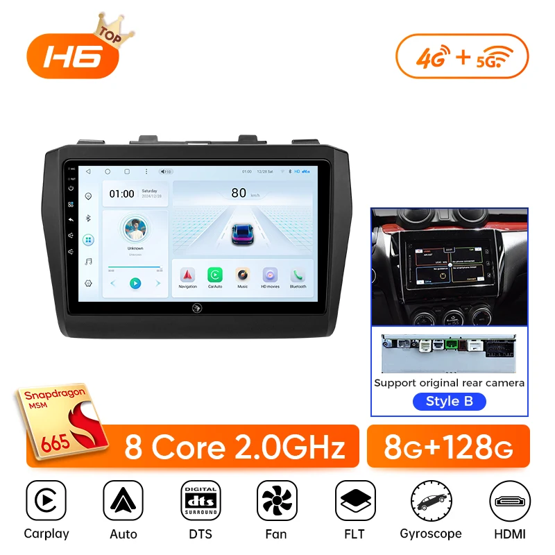 Мультимедийный плеер Ainavi для Suzuki Swift 2017 2018 2019 2020 2021, беспроводной Carplay Android, авторадио, автомобильное радио, 4G, Wi-Fi, 2 Din
Мультимедийный плеер Ainavi для Suzuki Swift 2017 2018 2019 2020 2021, беспроводной Carplay Android, авторадио, автомобильное радио, 4G, Wi-Fi, 2 Din