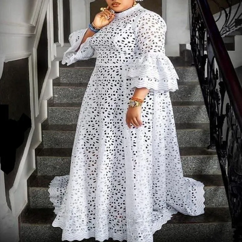 African Dresses Women Hollow Out رمضان Elegant Muslim Fashion Abayas Robe Kaftan Long Maxi Dress One Piece
African Dresses Women Hollow Out رمضان Elegant Muslim Fashion Abayas Robe Kaftan Long Maxi Dress One Piece