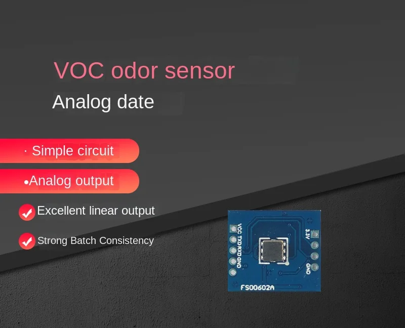 Fs00602 TVOC sensor VOC odor detection organotin volatiles air quality monitoring
Fs00602 TVOC sensor VOC odor detection organotin volatiles air quality monitoring