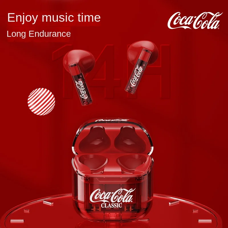 Coca-ColaT01 Bluetooth Headset Wireless Noise Cancelling Sports In-Ear Headphones HIFI Sound Quality Support Touch Control
Coca-ColaT01 Bluetooth Headset Wireless Noise Cancelling Sports In-Ear Headphones HIFI Sound Quality Support Touch Control