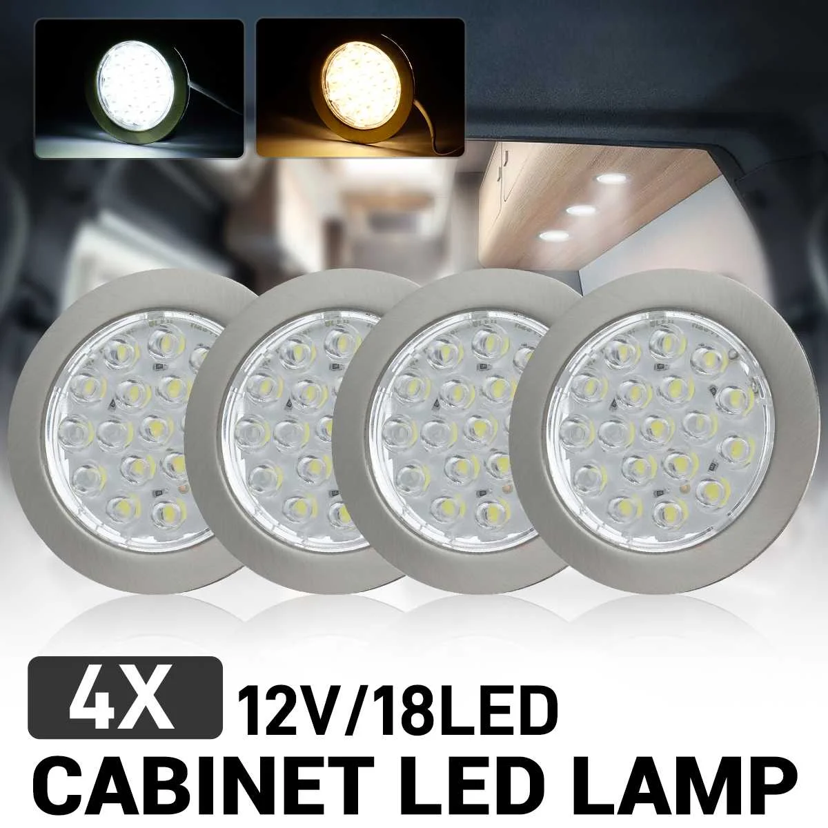 4 шт., потолочные светильники для автофургона
4 шт., потолочные светильники для автофургона