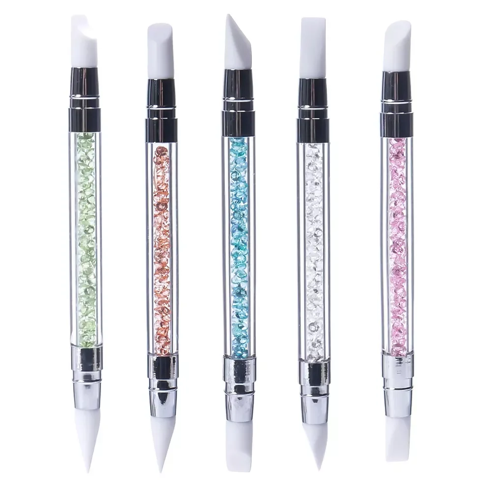 1pc 2 Way Rhinestone Crystal Nail Art Brush Pen Silicone Head Carving Emboss Shaping Hollow Sculpture Acrylic Manicure Tools
1pc 2 Way Rhinestone Crystal Nail Art Brush Pen Silicone Head Carving Emboss Shaping Hollow Sculpture Acrylic Manicure Tools