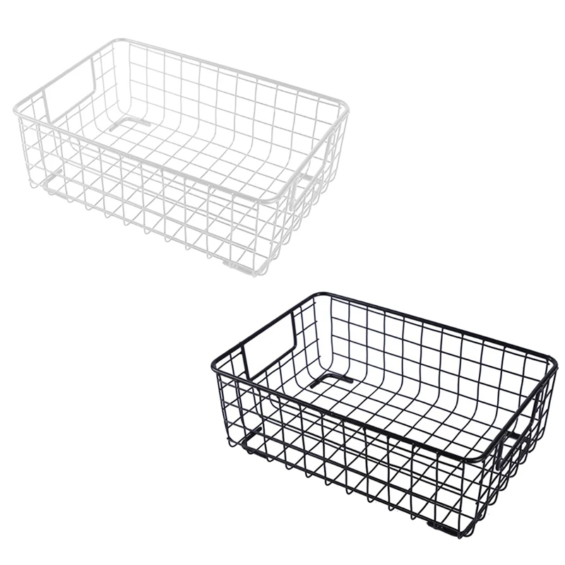 Creative Metal Wire Storage Basket With Handle Wrought Iron Sundries Container Kitchen
Creative Metal Wire Storage Basket With Handle Wrought Iron Sundries Container Kitchen
