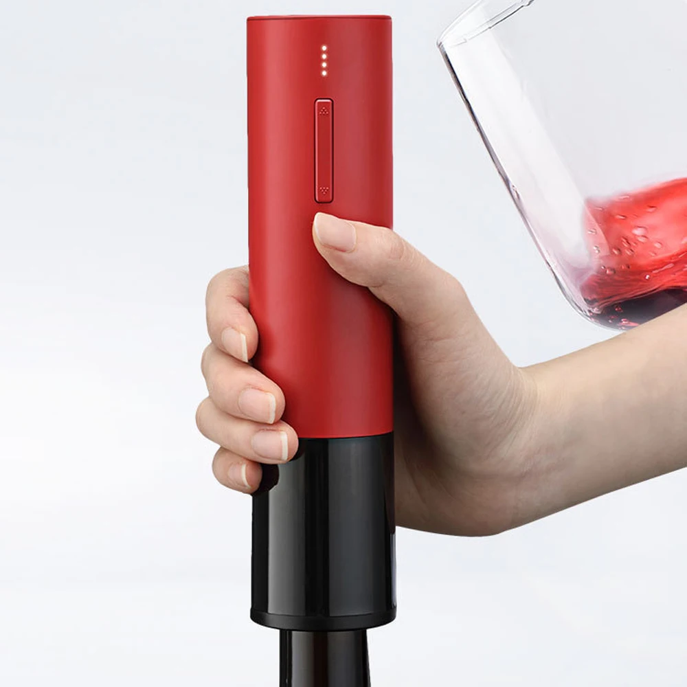 Electric Wine Opener Automatic Corkscrew Creative Rechargeable Wine Bottle Opener with USB Charging Cable Suit for Home Use
Electric Wine Opener Automatic Corkscrew Creative Rechargeable Wine Bottle Opener with USB Charging Cable Suit for Home Use